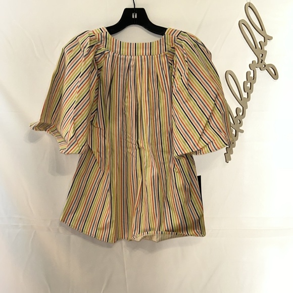POMANDER PLACE

Rainbow Stripe Finley Flutter Sleeve Top - Picture 8 of 11